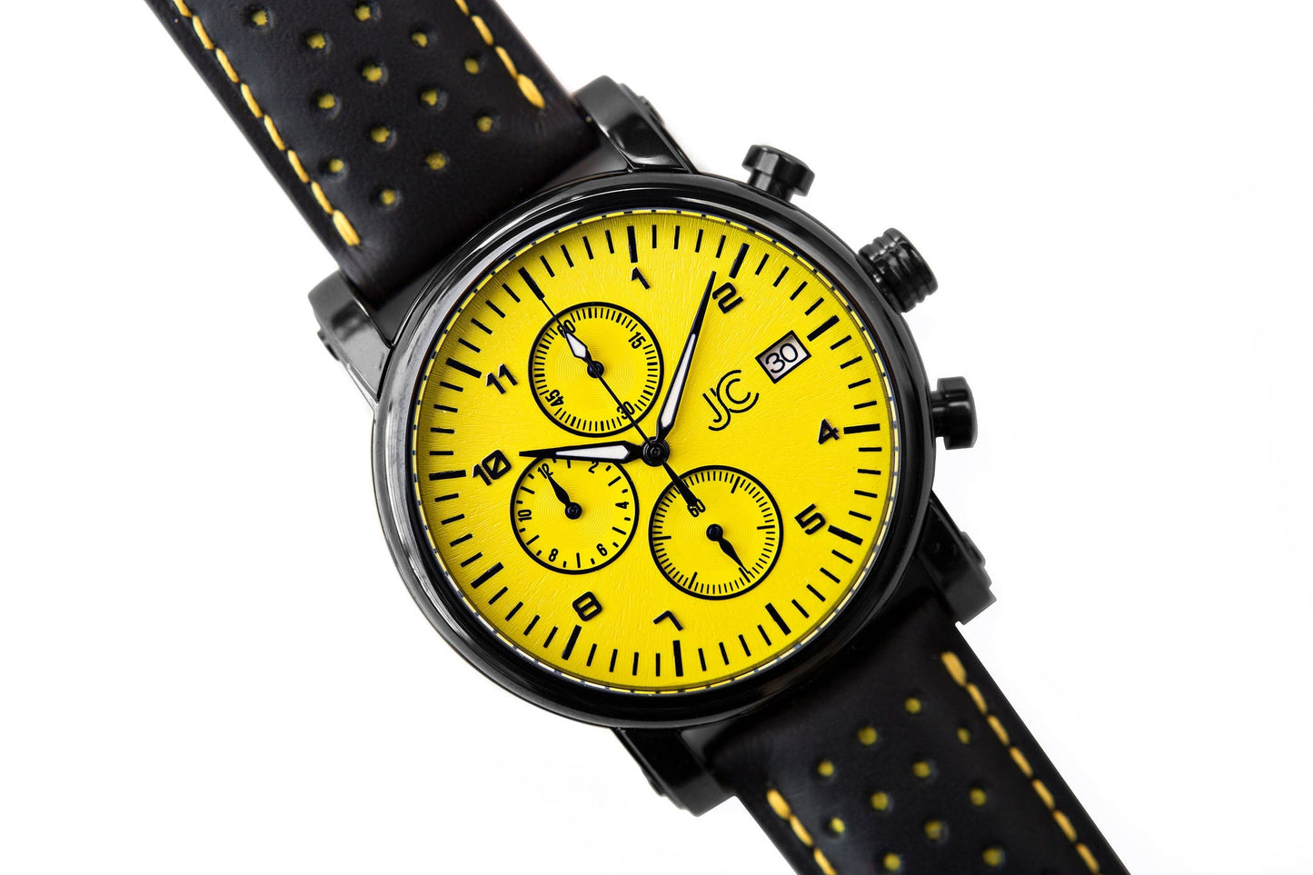 J.Ciro S3 Yellow Dial Chronograph Watch