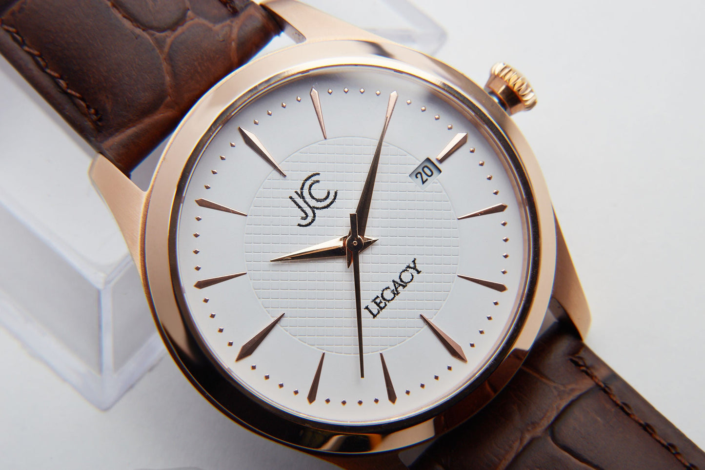Legacy Rose White Dress Watch