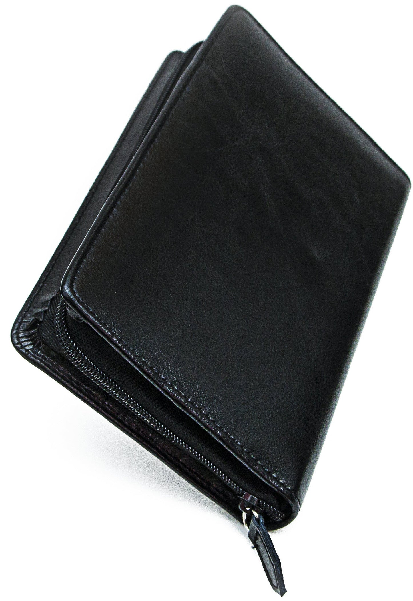 Leather Travel Watch Wallet - Black
