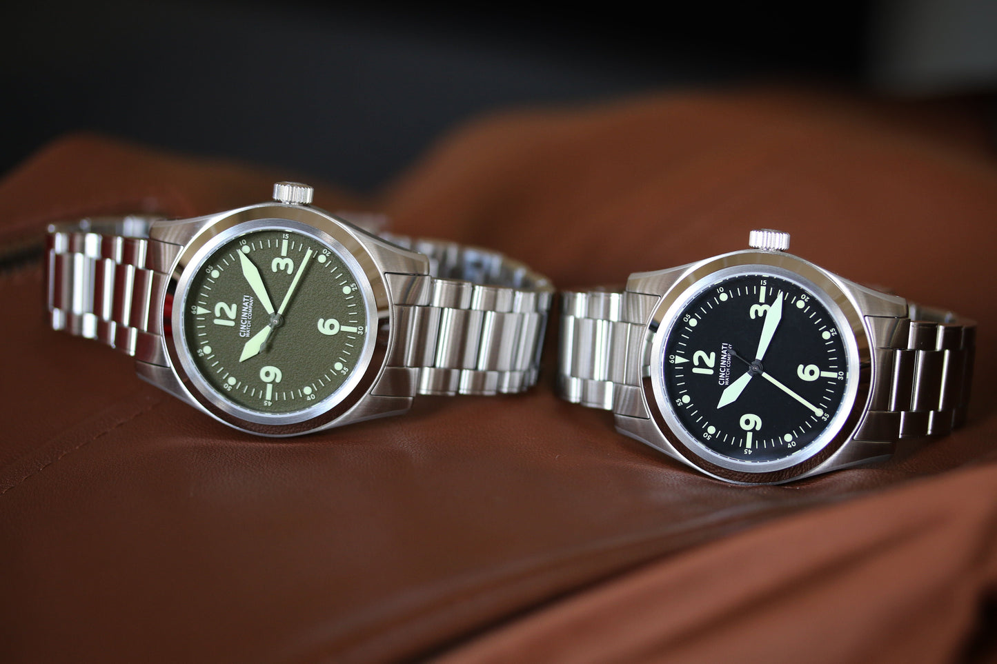 P-40 A-11 Green Mechanical Pilot Watch