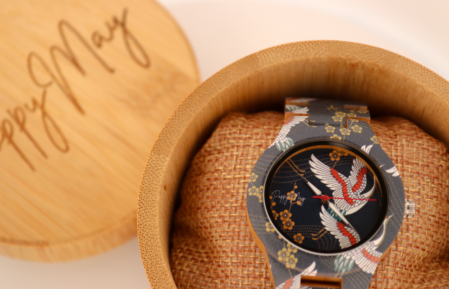Poppy May Bamboo Watch