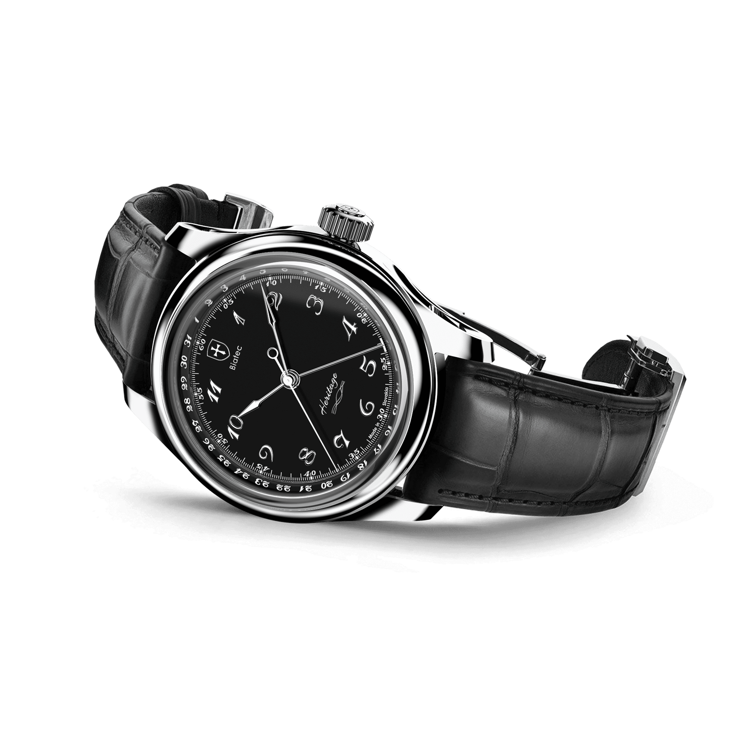 Biatec Heritage 01 - black alligator strap