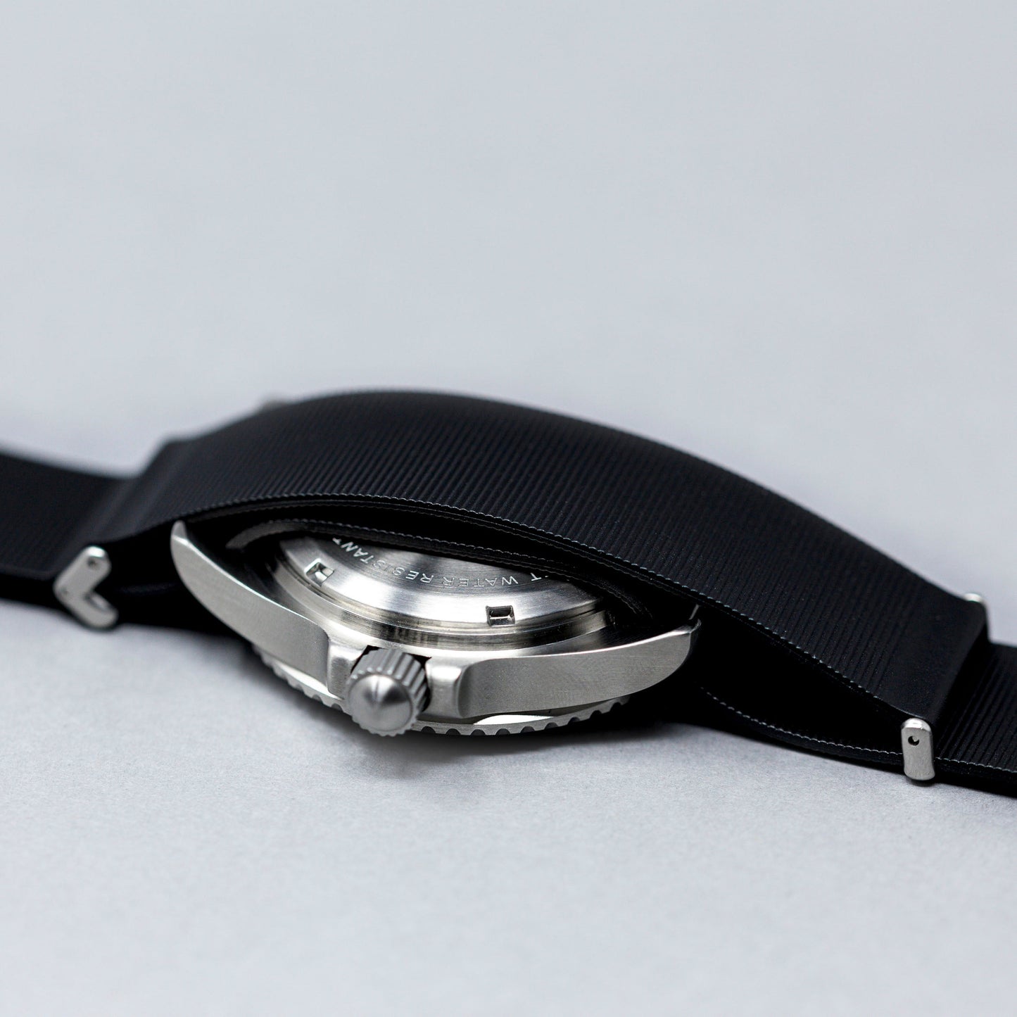 Natural Rubber NATO Watch Strap | Seal Black (20mm)