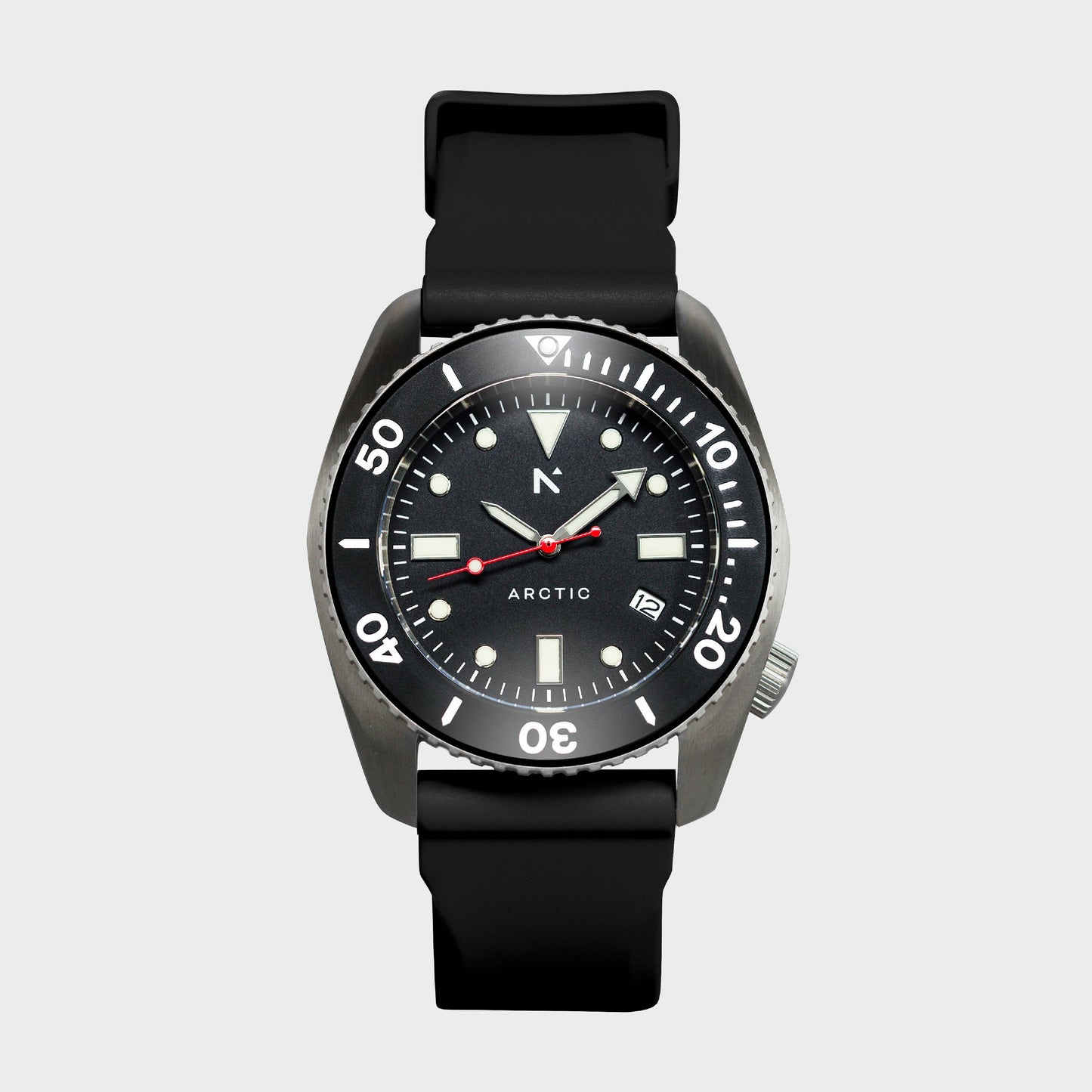 'Arctic' 500m Dive Watch (43mm) | Pitch Black