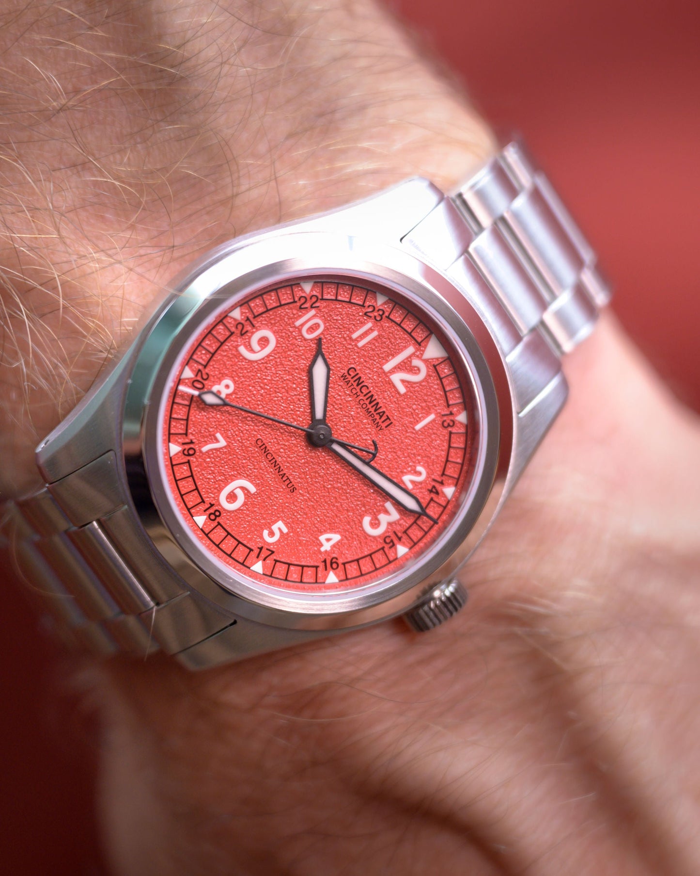 The Cincinnatus Red Manual Wind SW200-1