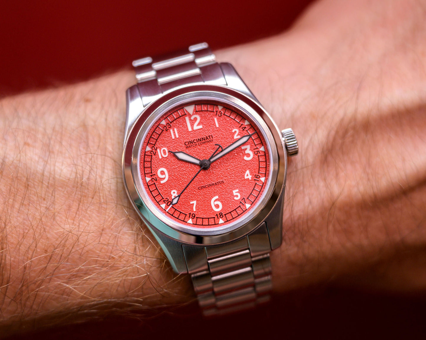 The Cincinnatus Red Manual Wind SW200-1