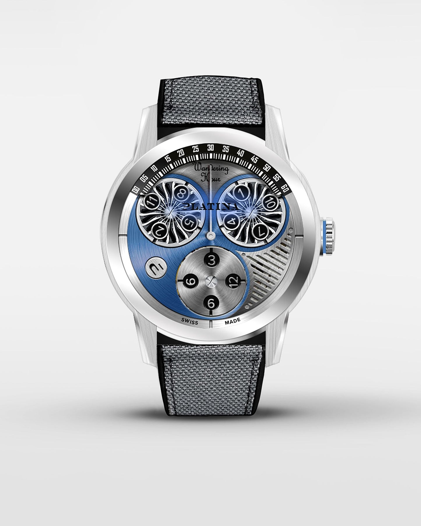 Classicon Wandering Hour - 42mm blue