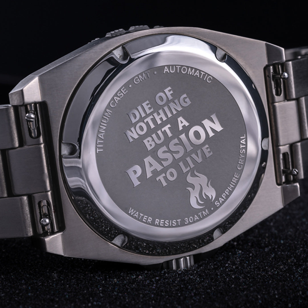 Fury Yellow Mellow Titanium GMT Watch