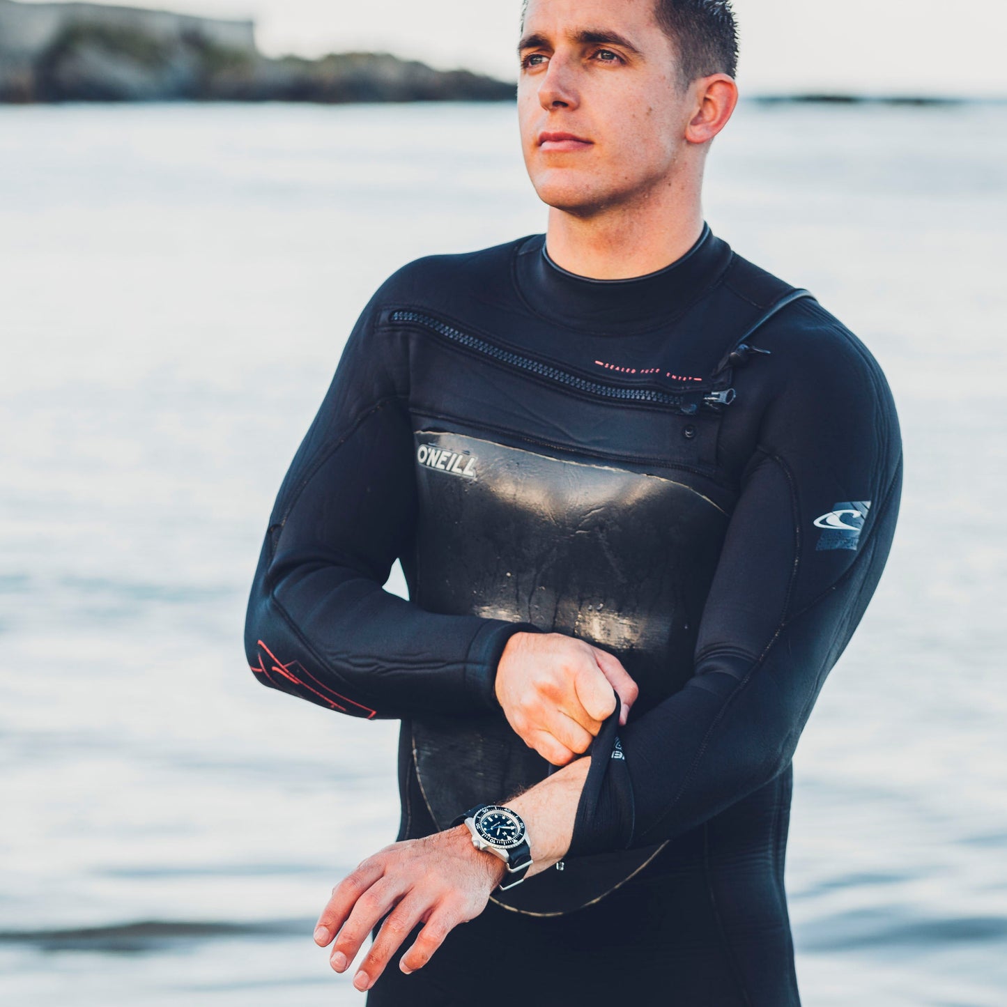 'Atlantic' Dive Watch (40mm) | Seal Black NATO