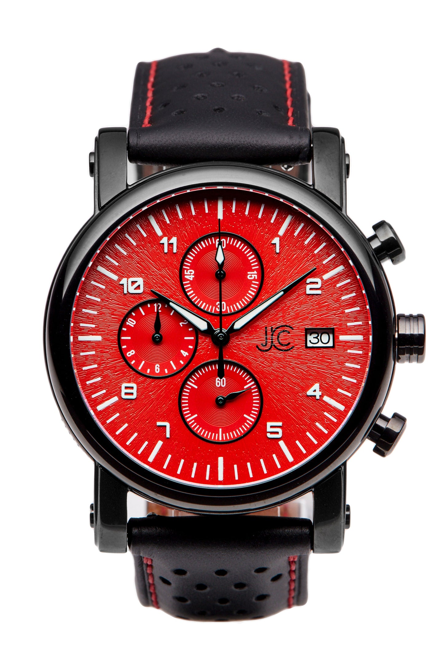 J.Ciro S3 Red Dial Chronograph Watch