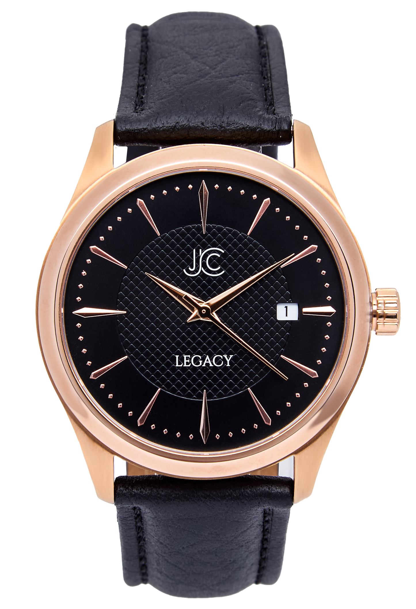 Legacy Rose Black Dress Watch