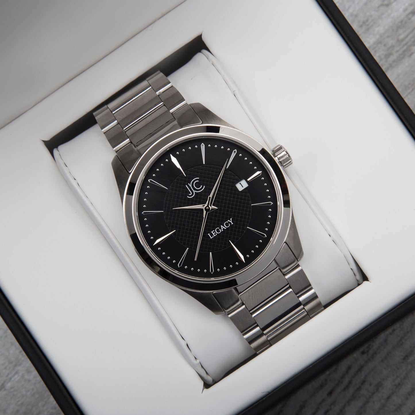 Legacy Steel Black Dress Watch