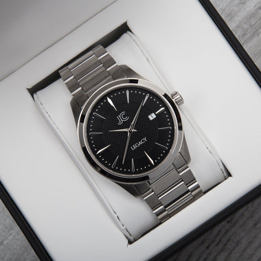 Legacy Steel Black Dress Watch