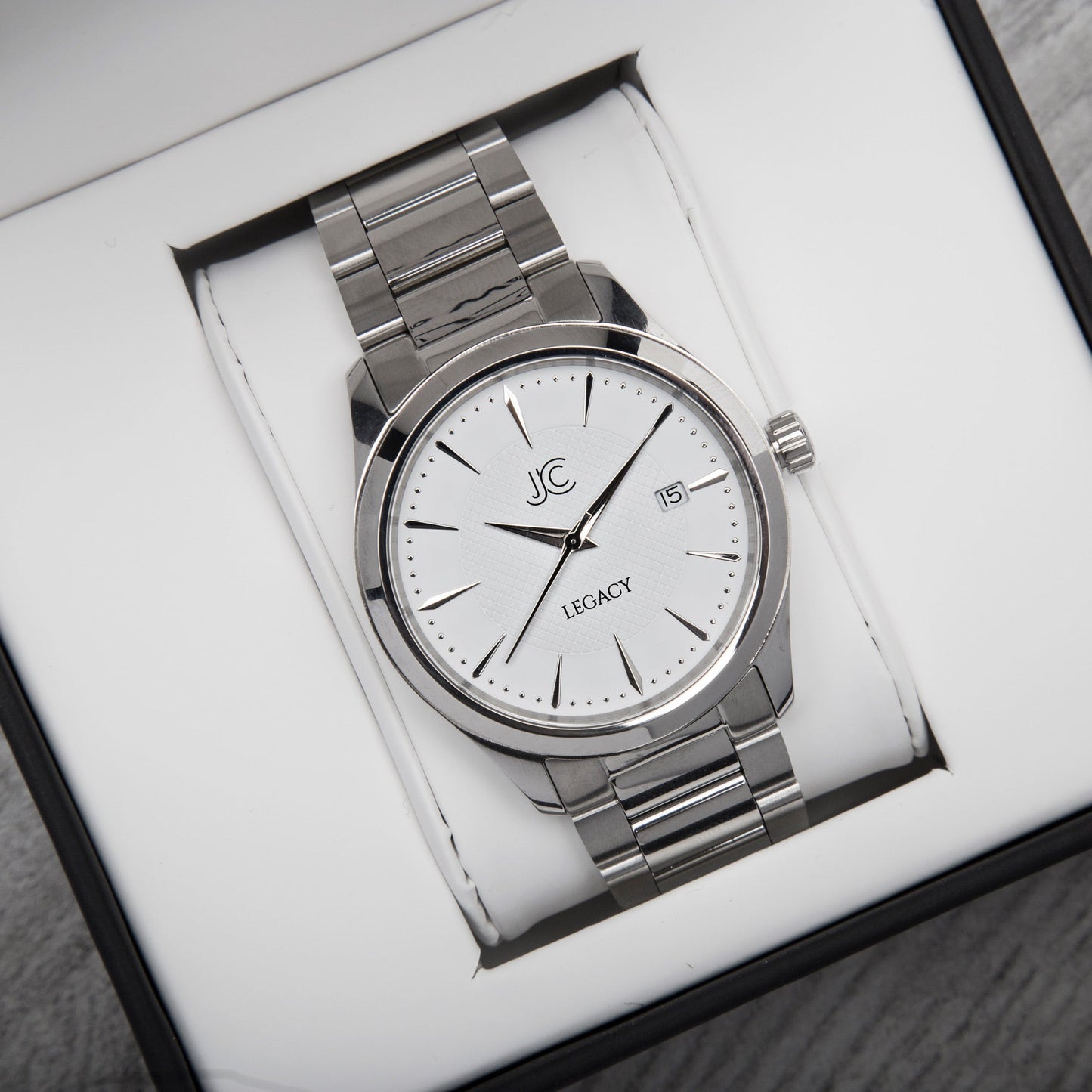 Legacy Steel White Dress Watch