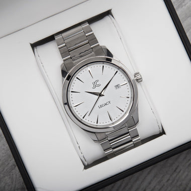 Legacy Steel White Dress Watch