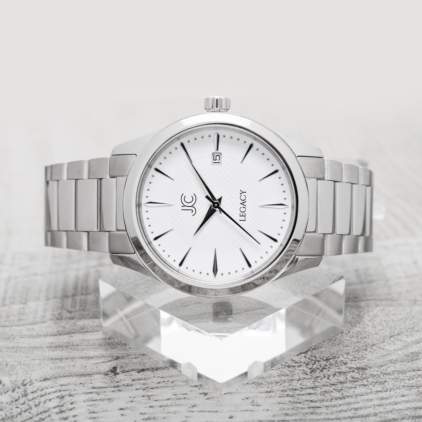 Legacy Steel White Dress Watch