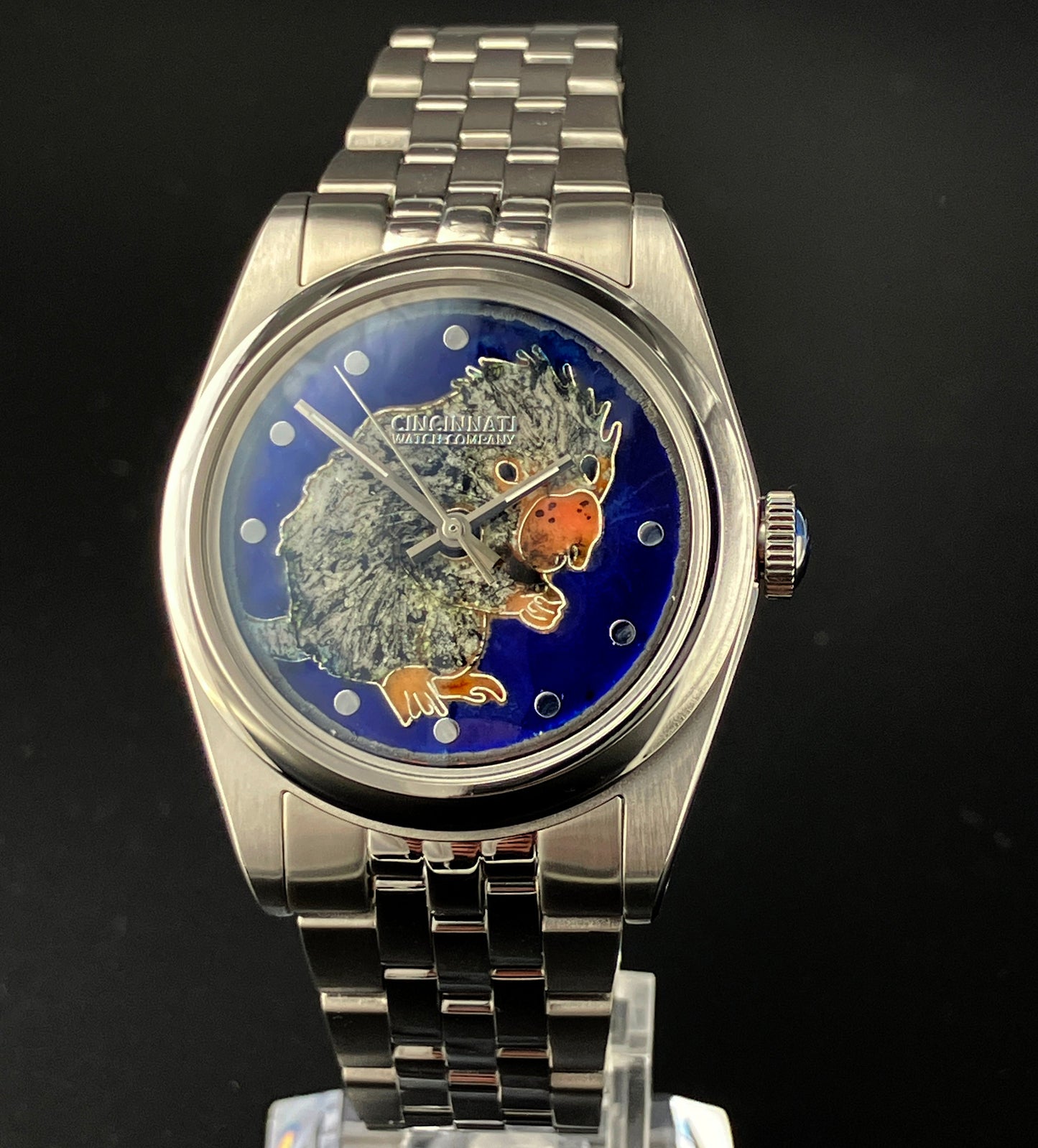 hand made enamel dial watch