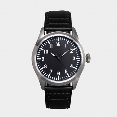 'Turbulence' Cat.1 Aviator's Watch (46mm) | Rook Black