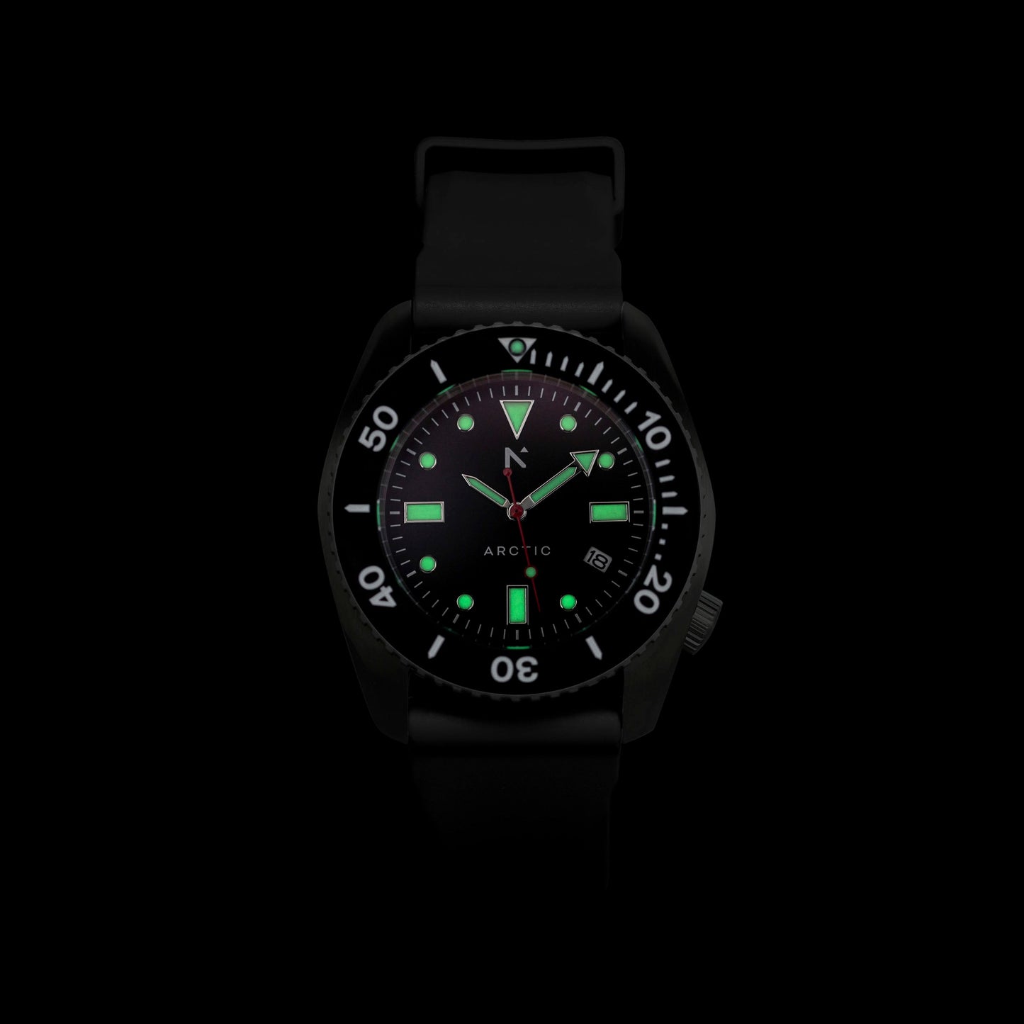 'Arctic' 500m Dive Watch (43mm) | Pitch Black