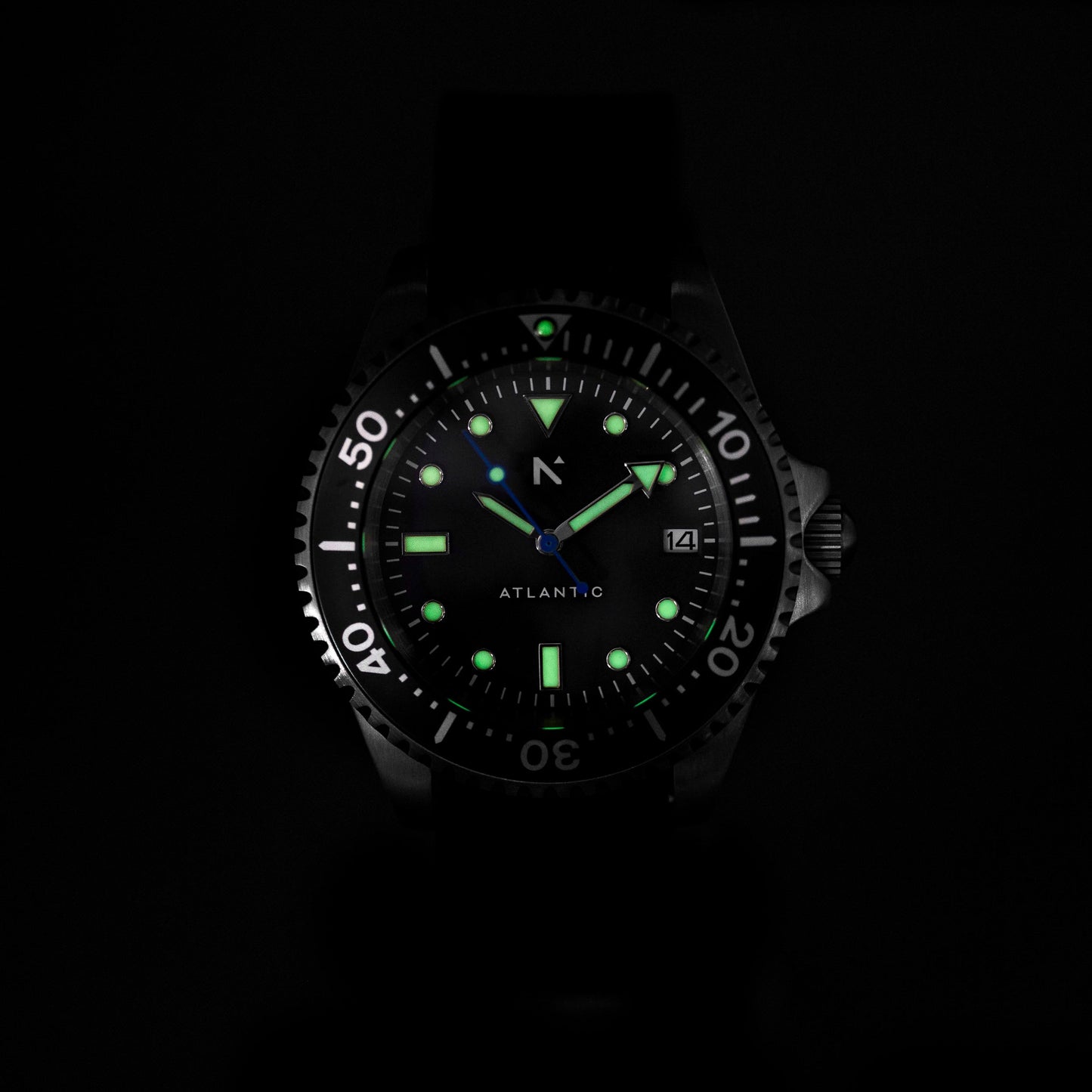 'Atlantic' Dive Watch (40mm) | Moss Green