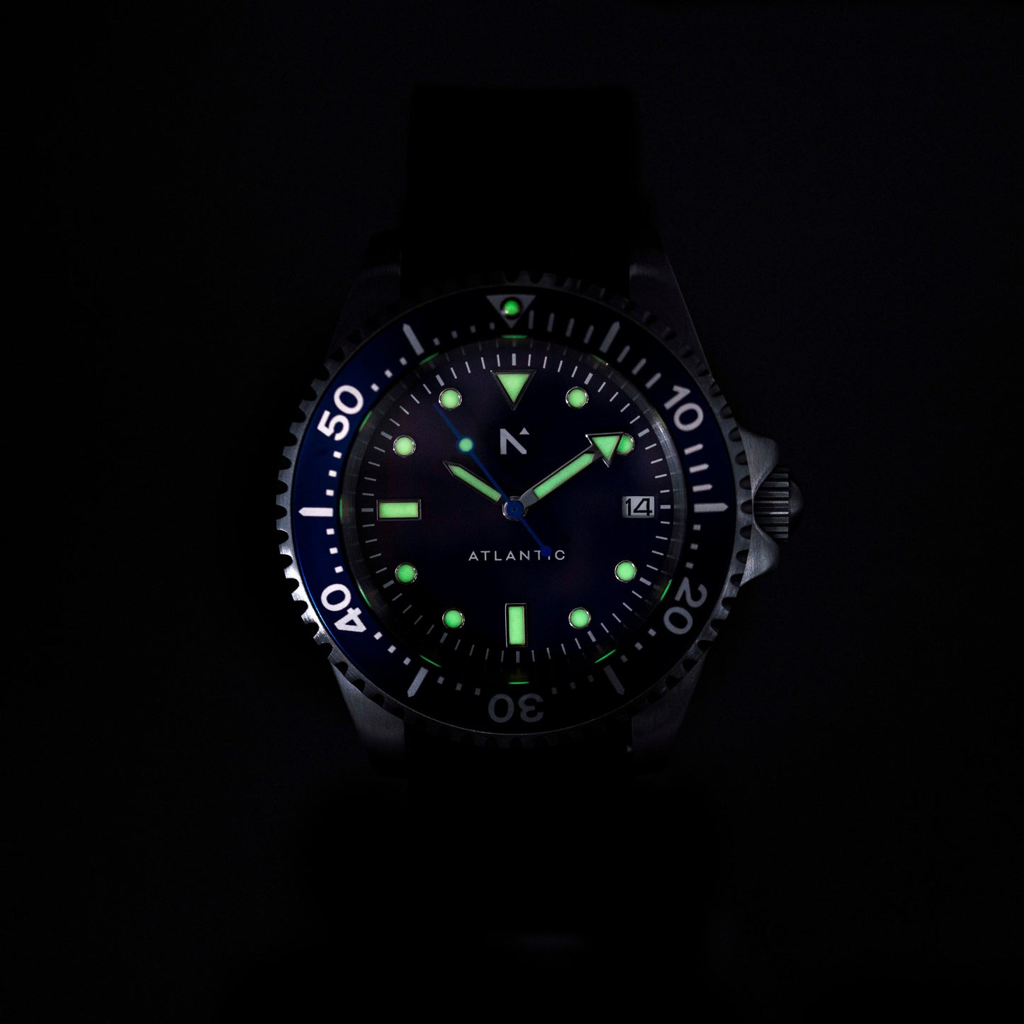 'Atlantic' Dive Watch (40mm) | Deep Night