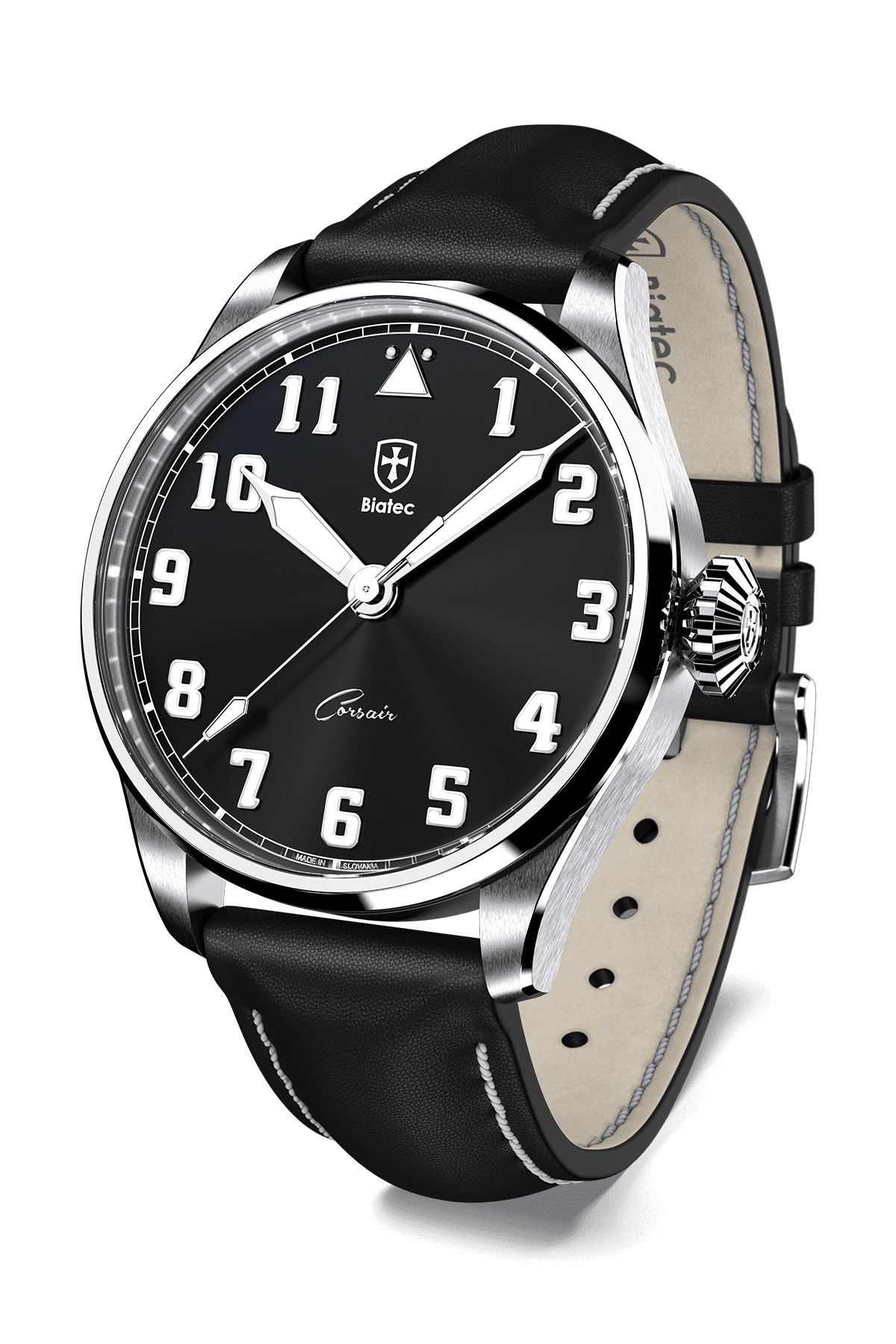 Biatec Corsair CS 01 N - black pilot style strap