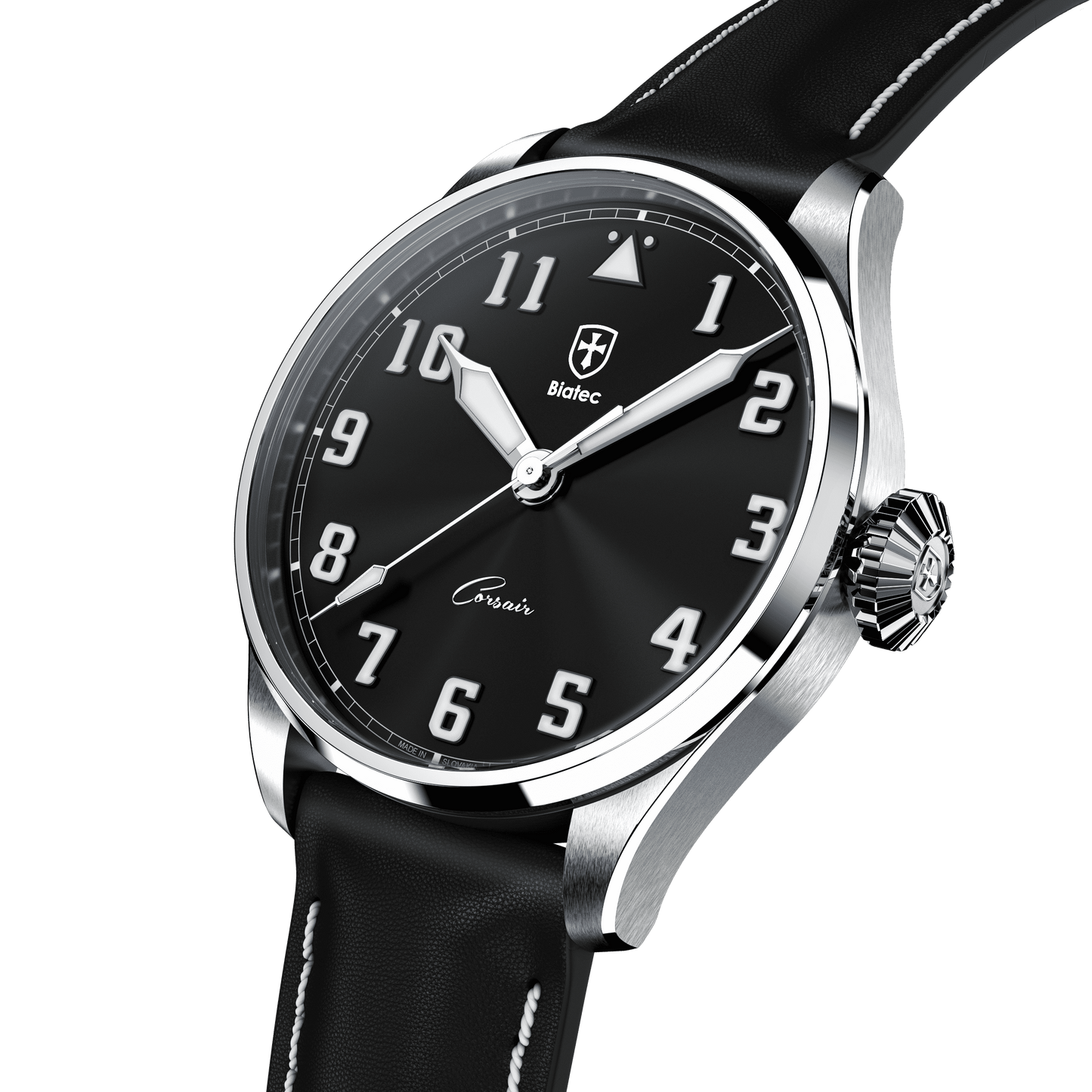 Biatec Corsair CS 01 N - black pilot style strap