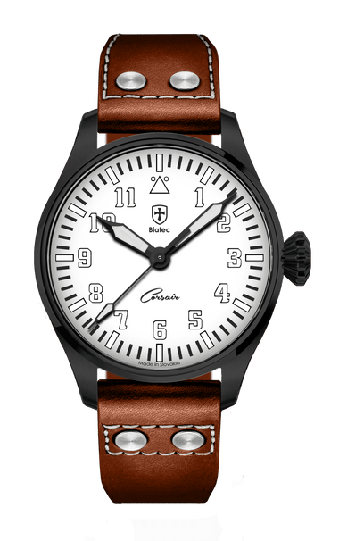 Biatec Corsair Vintage 05 - light brown pilot style strap
