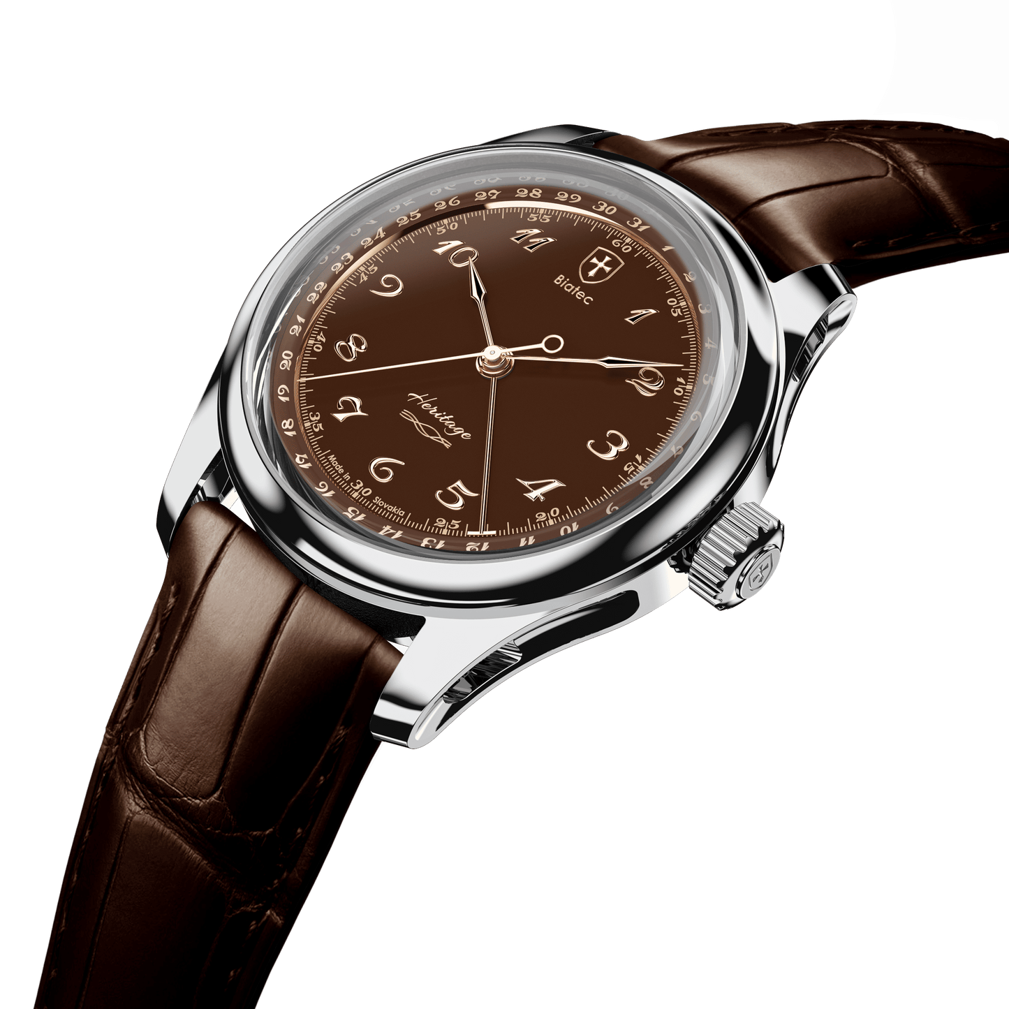 Biatec Heritage 02 - brown alligator strap