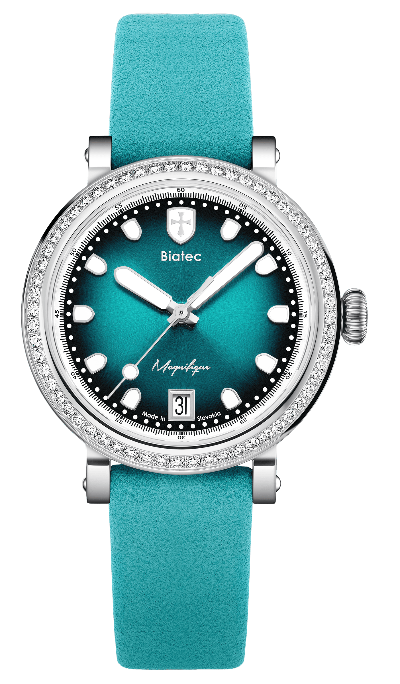 Biatec Magnifique 01 - turquoise brushed leather
