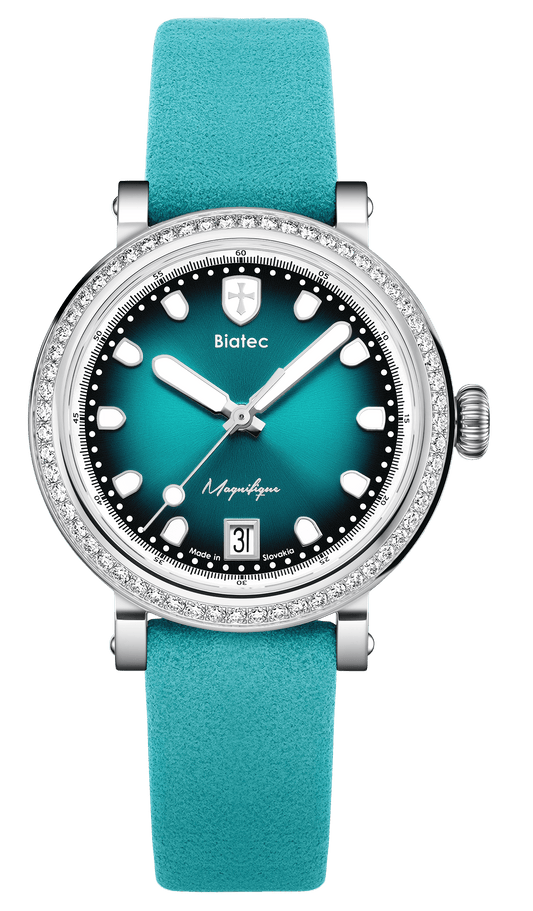 Biatec Magnifique 01 - turquoise brushed leather