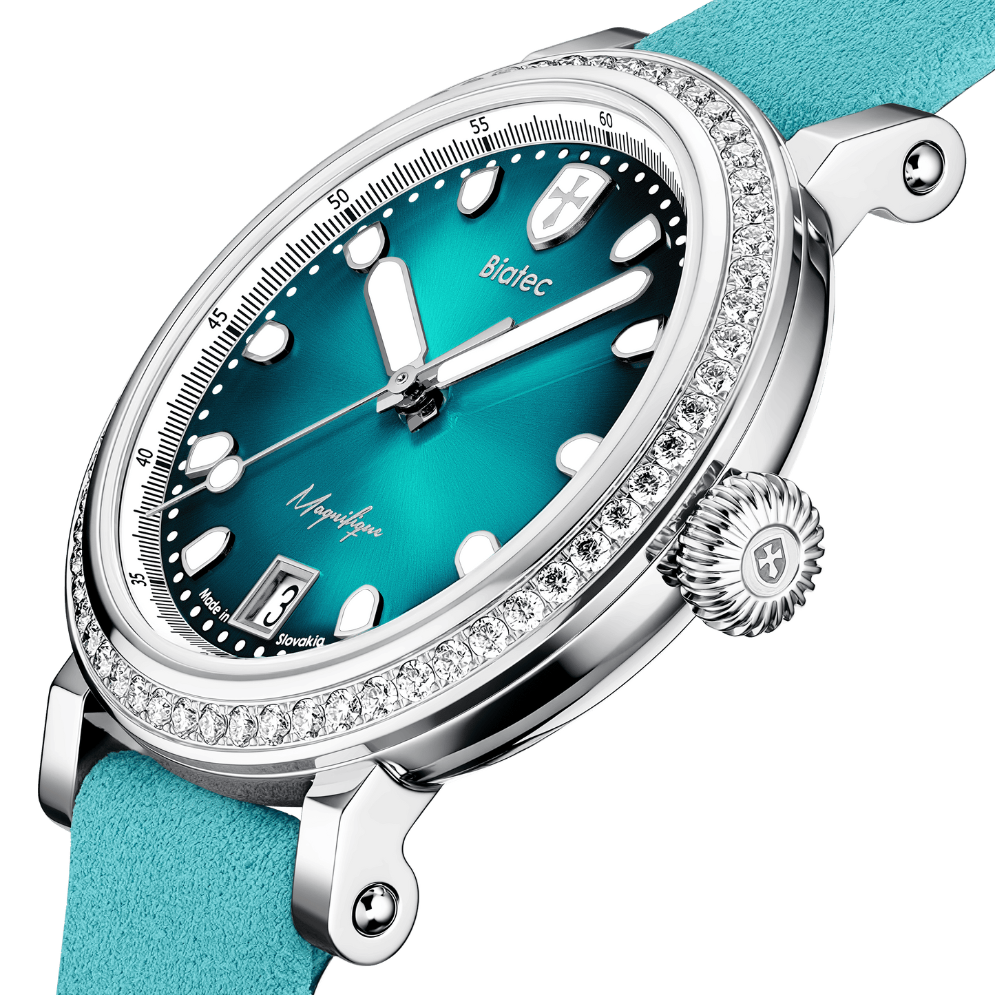 Biatec Magnifique 01 - turquoise brushed leather