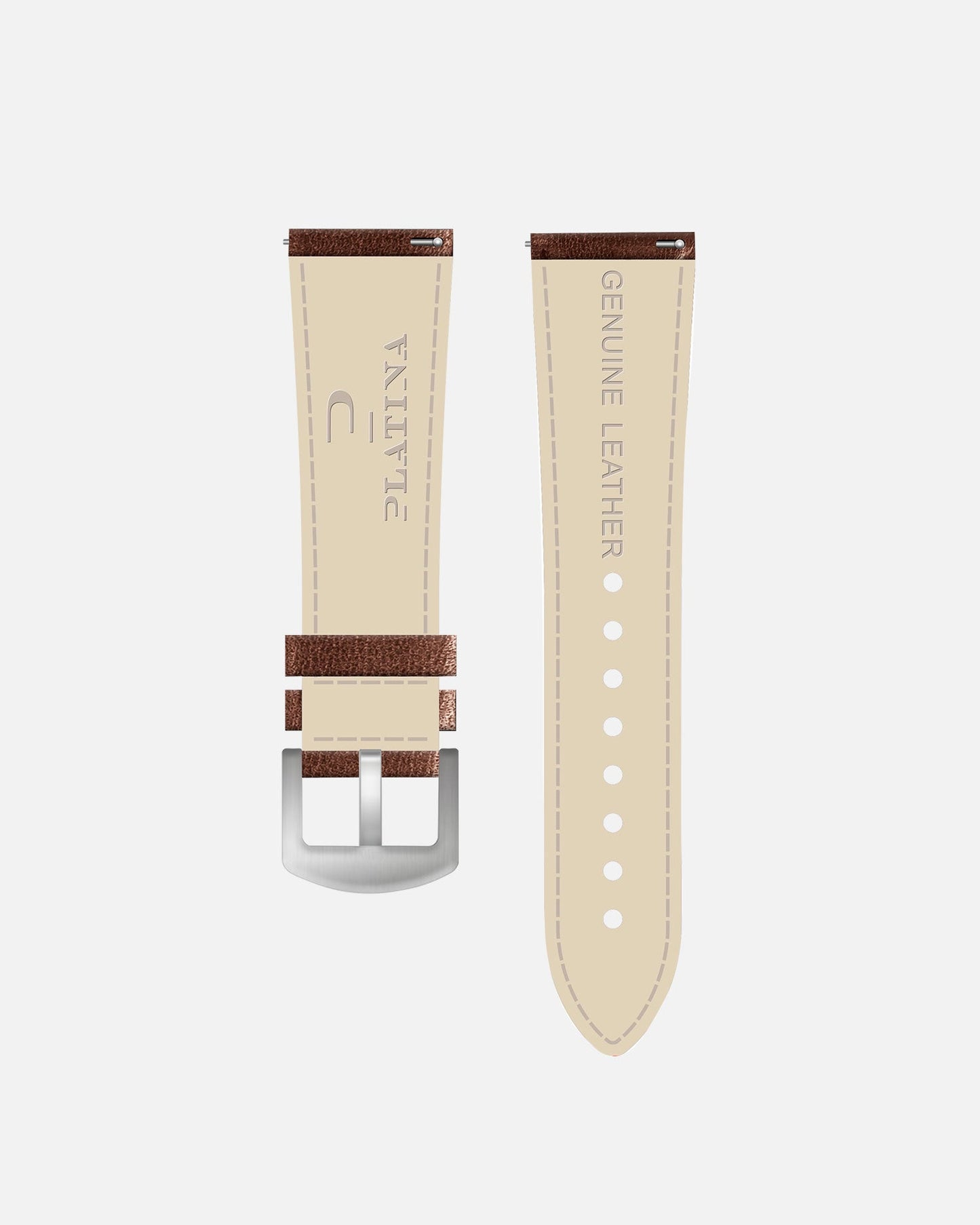 Brown Leather strap - pin buckle