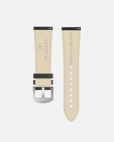 Grey Leather strap - pin buckle