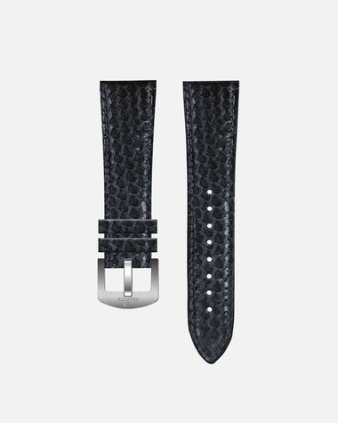 Grey Python Leather strap - pin buckle
