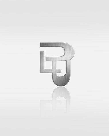 Double icon lapel pin