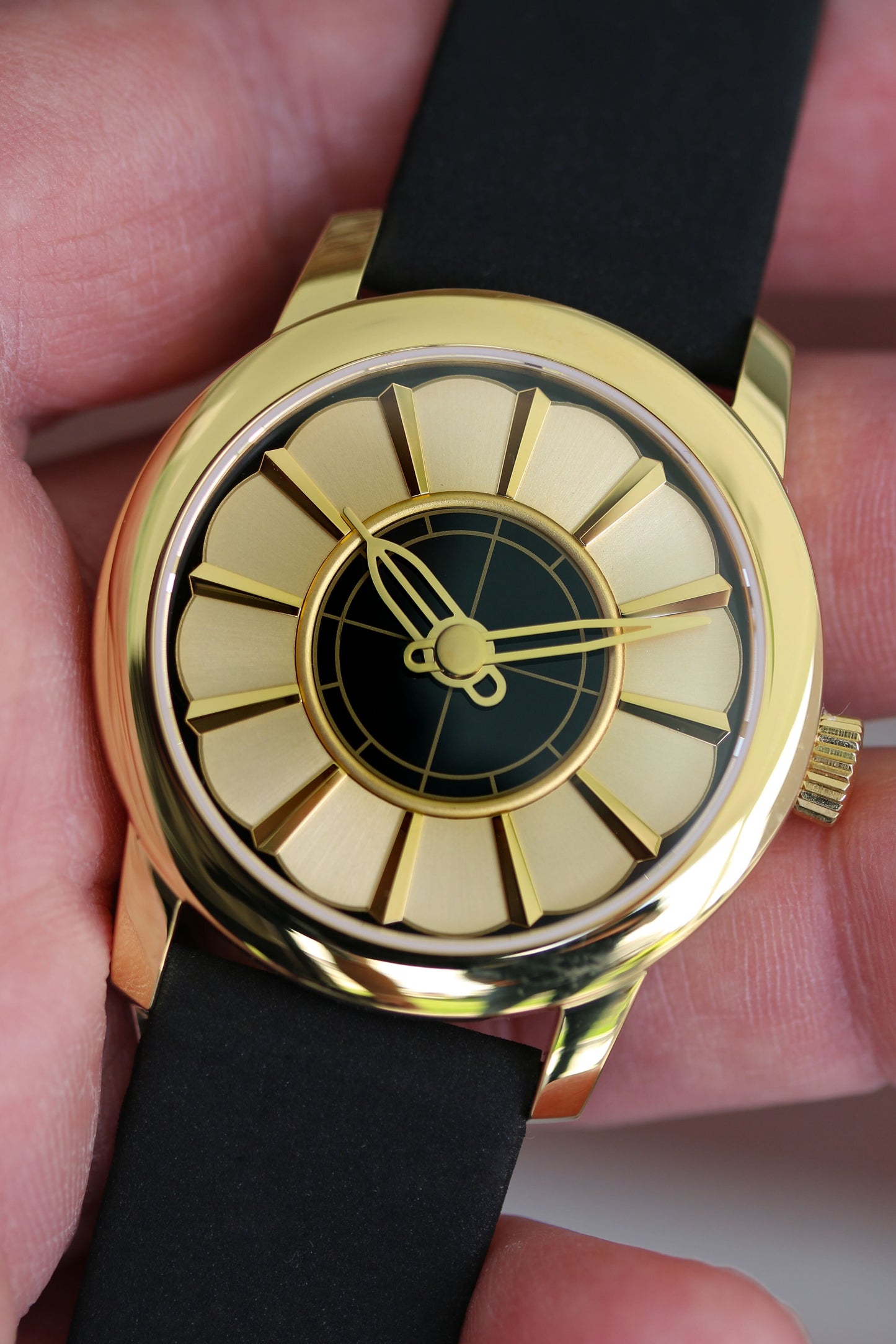 Union Terminal Mechanical Watch, Gold (PVD)