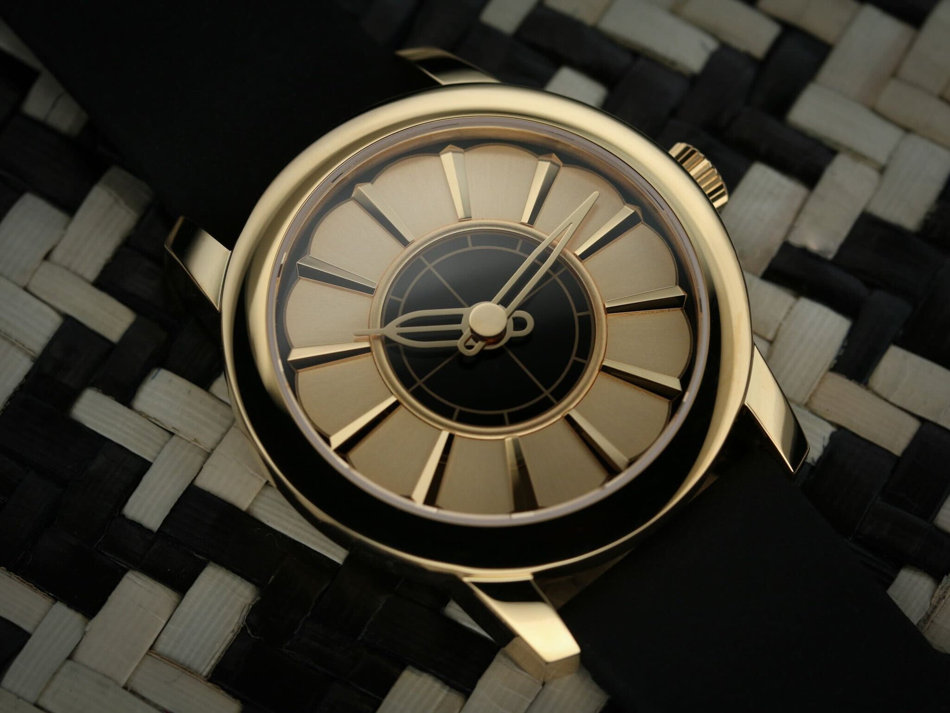 art deco gold watch