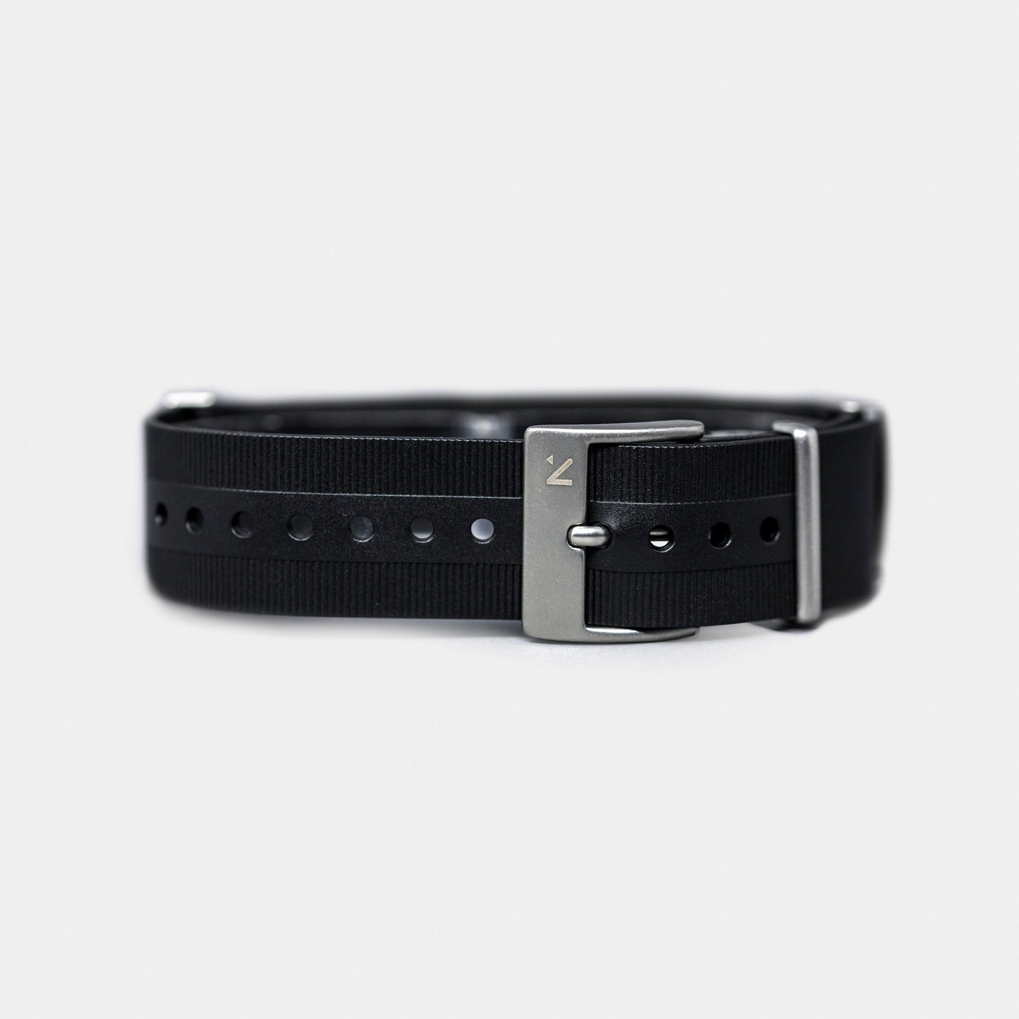 Natural Rubber NATO Watch Strap | Seal Black (20mm)