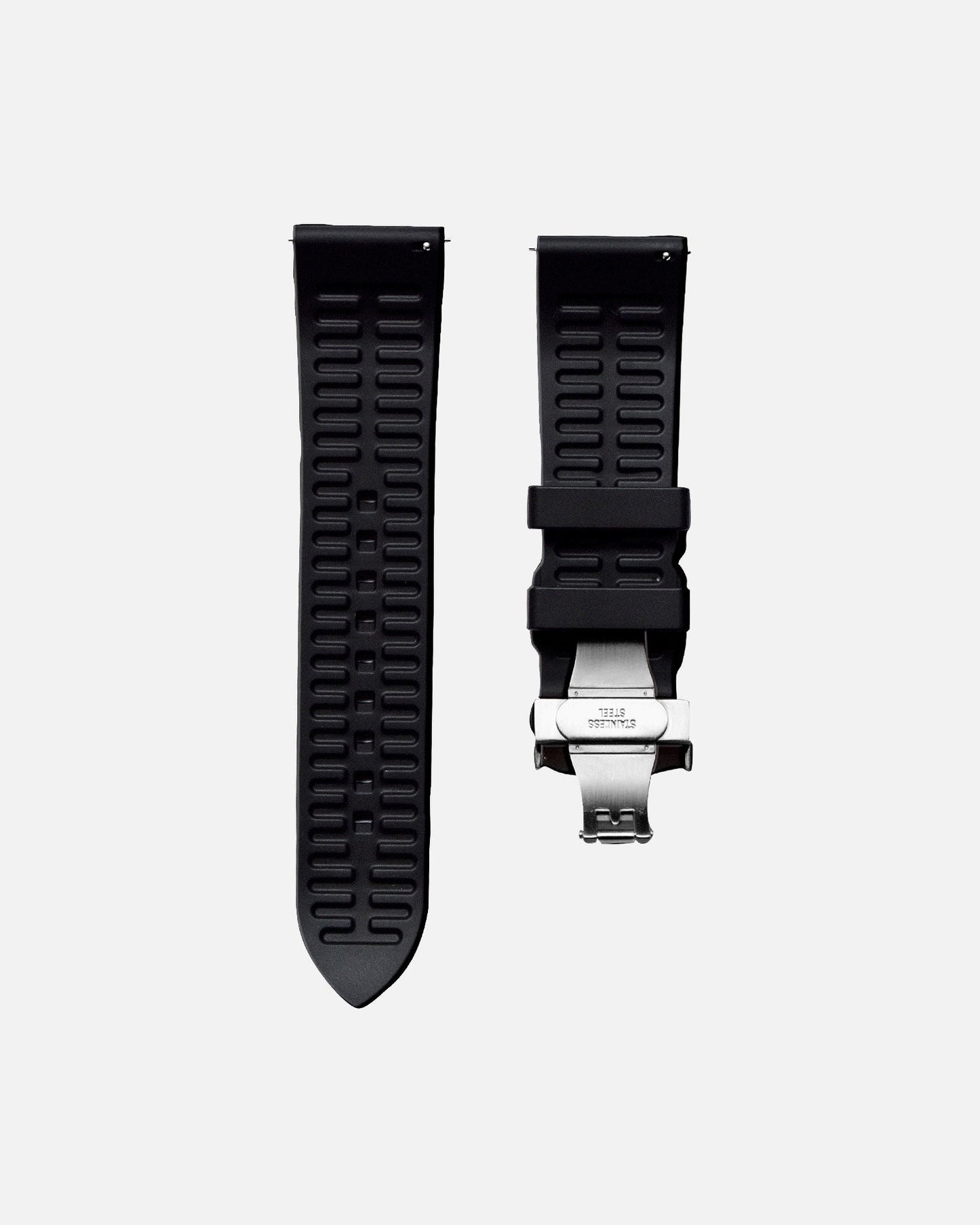 Black FKM Rubber strap