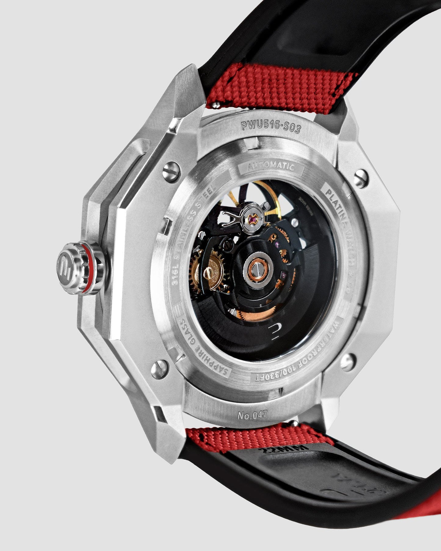 Unbroko C3 Skeleton - 42mm red